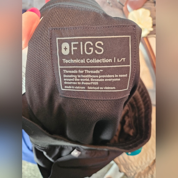 FIGS JOGGERS BLACK FREEX LINED L/T - Picture 11 of 12